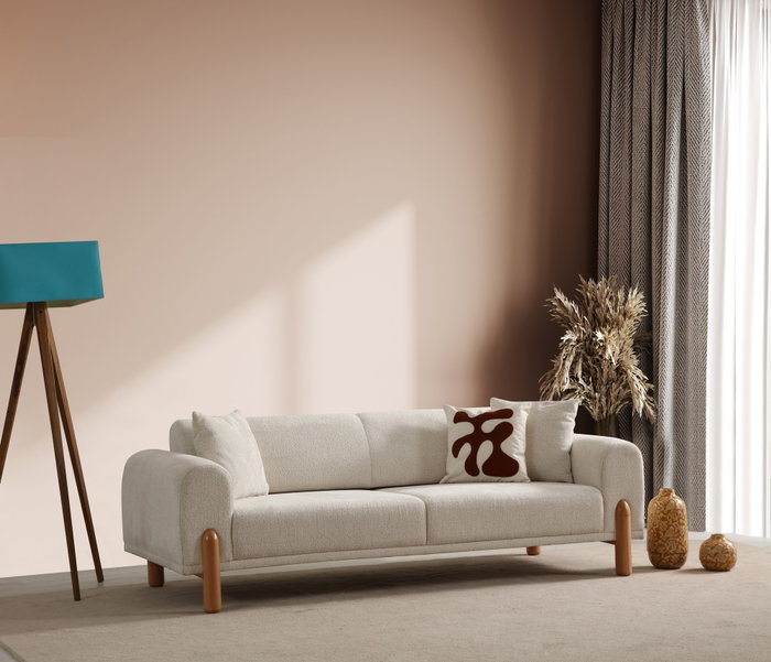 Atelier Del Sofa Lyke 3 Seater - Crema